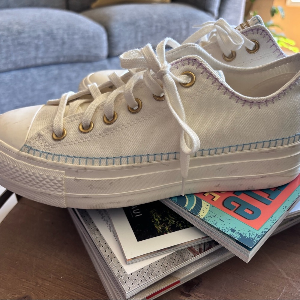 Converse Chuck All Stars Crafted Stitch Lift Platform canvas 🤩 - Picture 4 of 6